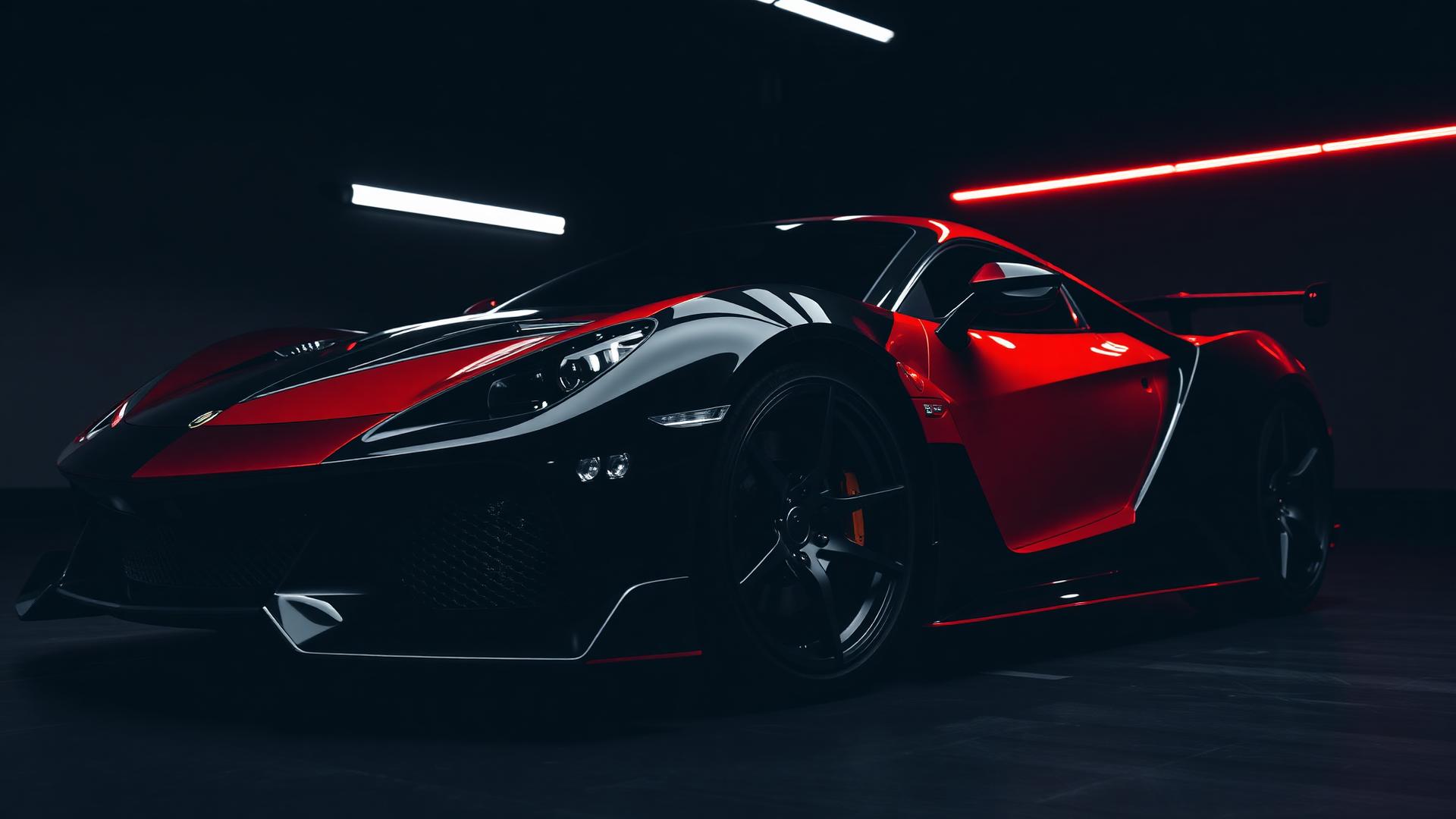 Custom wrapped supercar